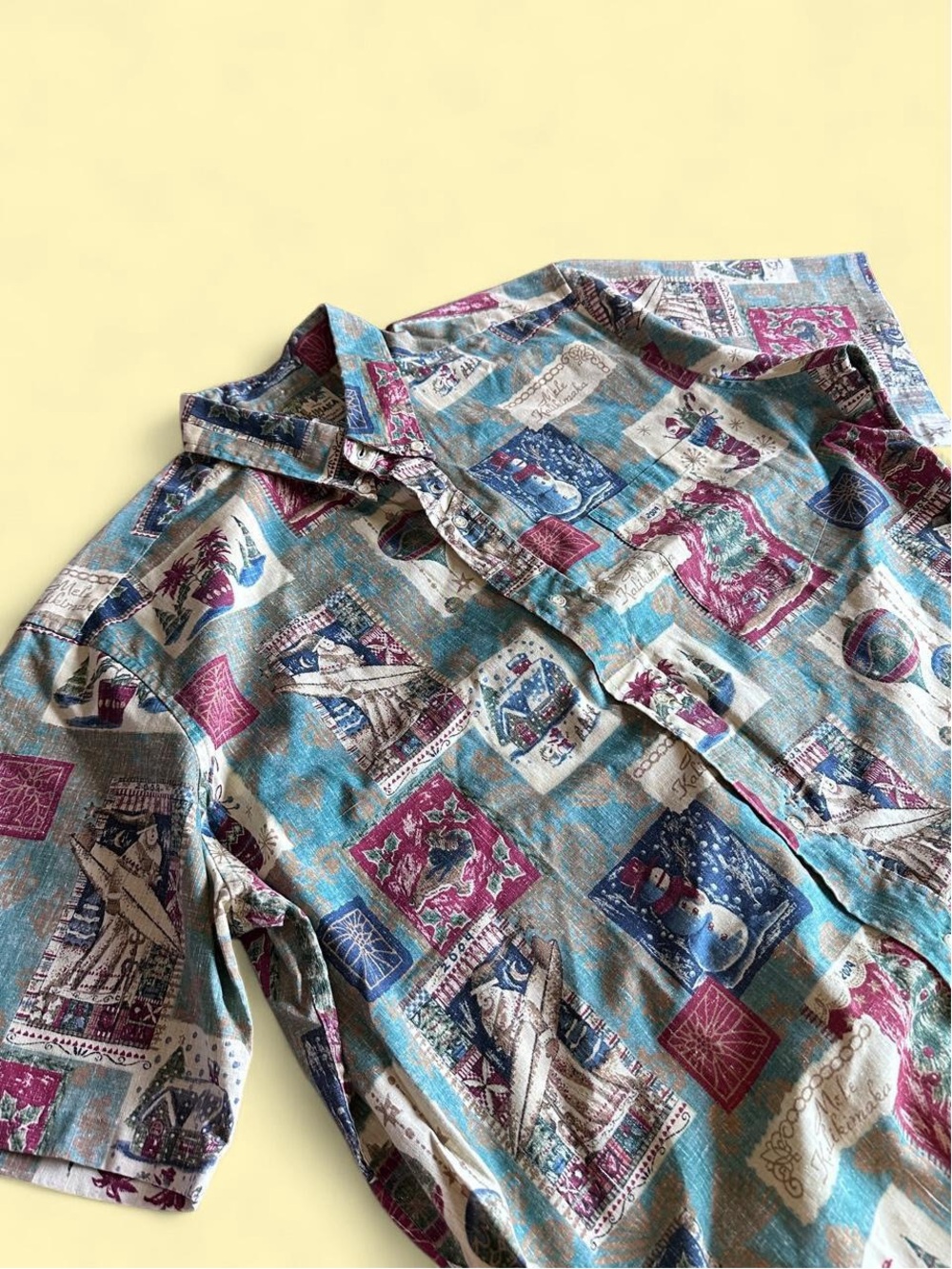 Vintage Reyn Spooner Mele Kalikimaka Christmas Hawaiian Shirt Men’s Size 2XL